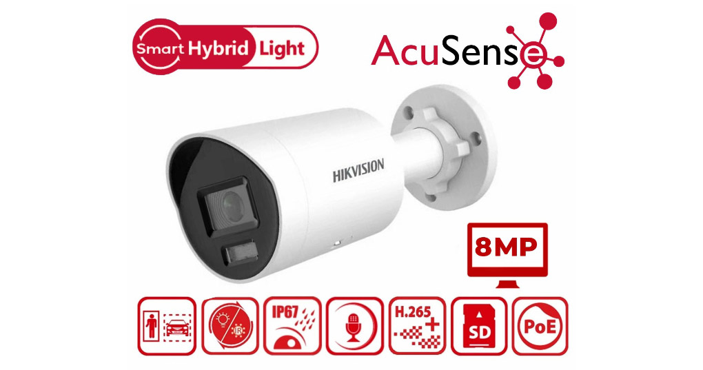 Camera IP thân trụ 8MP Hikvision DS-2CD2083G2-LI2U