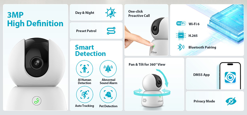 Camera Wifi Dahua Hero B1 3MP DH-H3B