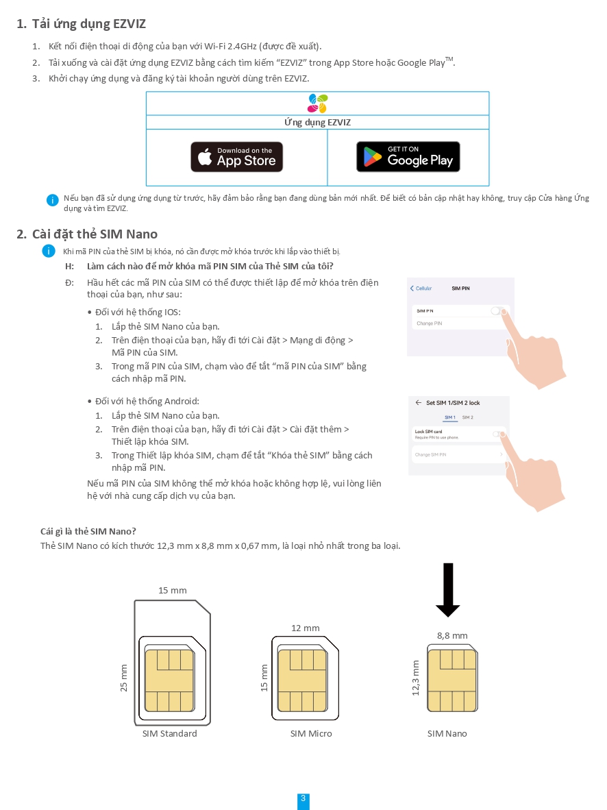 Camera Wifi dùng pin 3MP EZVIZ CB2 4G (2K)