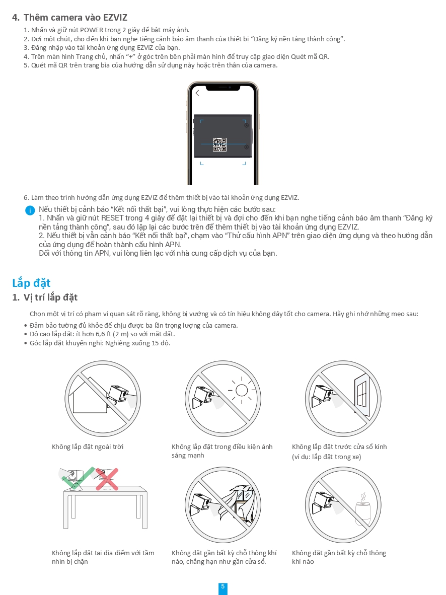 Camera Wifi dùng pin 3MP EZVIZ CB2 4G (2K)