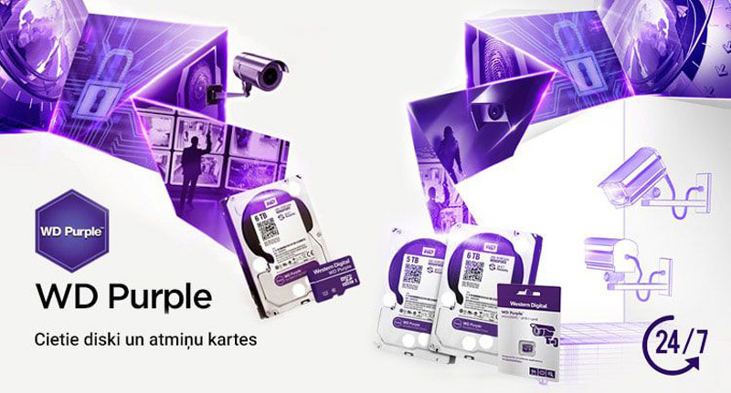 Ổ cứng giám sát WD Purple 1TB WD11PURZ