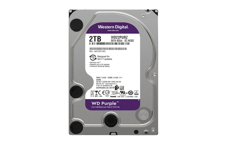 Ổ cứng giám sát WD Purple 2TB WD23PURZ