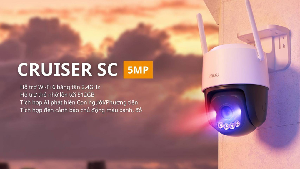 Camera Wifi iMOU Cruiser SC 3K 5MP (IPC-K7FP-5H0WE)