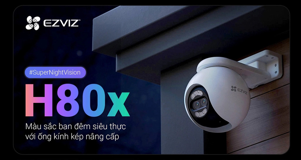 Camera WiFi quay quét EZVIZ H80x Dual 4K 10MP