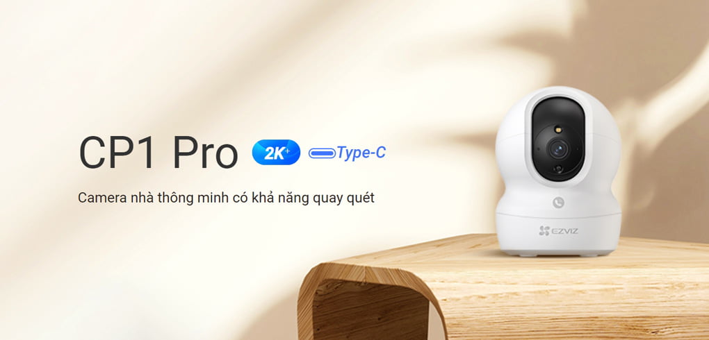 Camera WiFi quay quét thông minh EZVIZ CP1 Pro 2K+