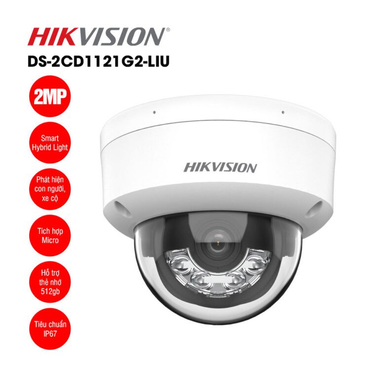 Camera IP 2MP bán cầu HIKVISION DS-2CD1121G2-LIU