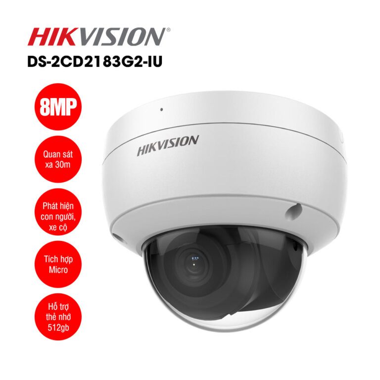 Camera IP bán cầu 8MP HIKVISION DS-2CD2183G2-IU