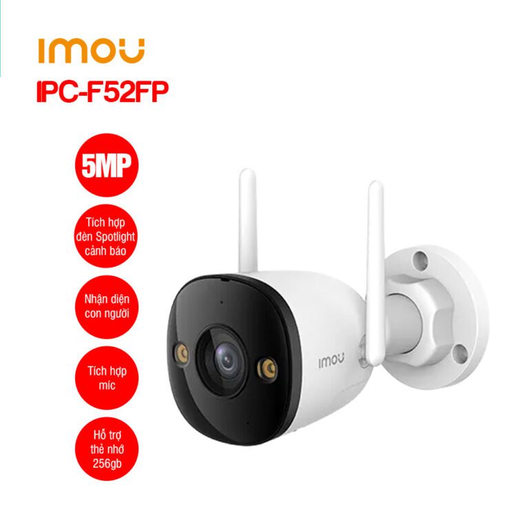 Camera Wifi ngoài trời IMOU IPC-F52FP 5MP