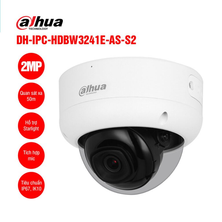 Camera IP 2MP DAHUA DH-IPC-HDBW3241E-AS-S2