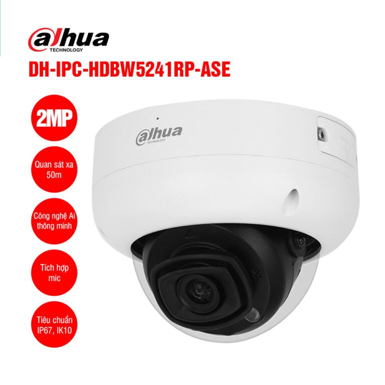 Camera IP 2MP DAHUA DH-IPC-HDBW5241RP-ASE