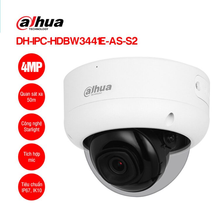 Camera IP 4MP DAHUA DH-IPC-HDBW3441E-AS-S2