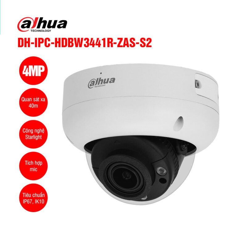 Camera IP 4MP DAHUA DH-IPC-HDBW3441R-ZAS-S2