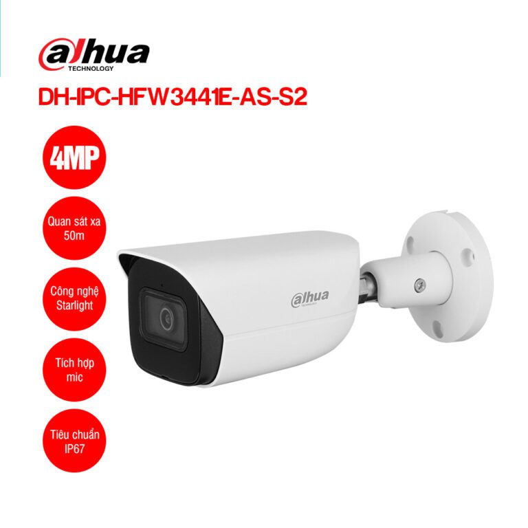 Camera IP 4MP DAHUA DH-IPC-HFW3441E-AS-S2