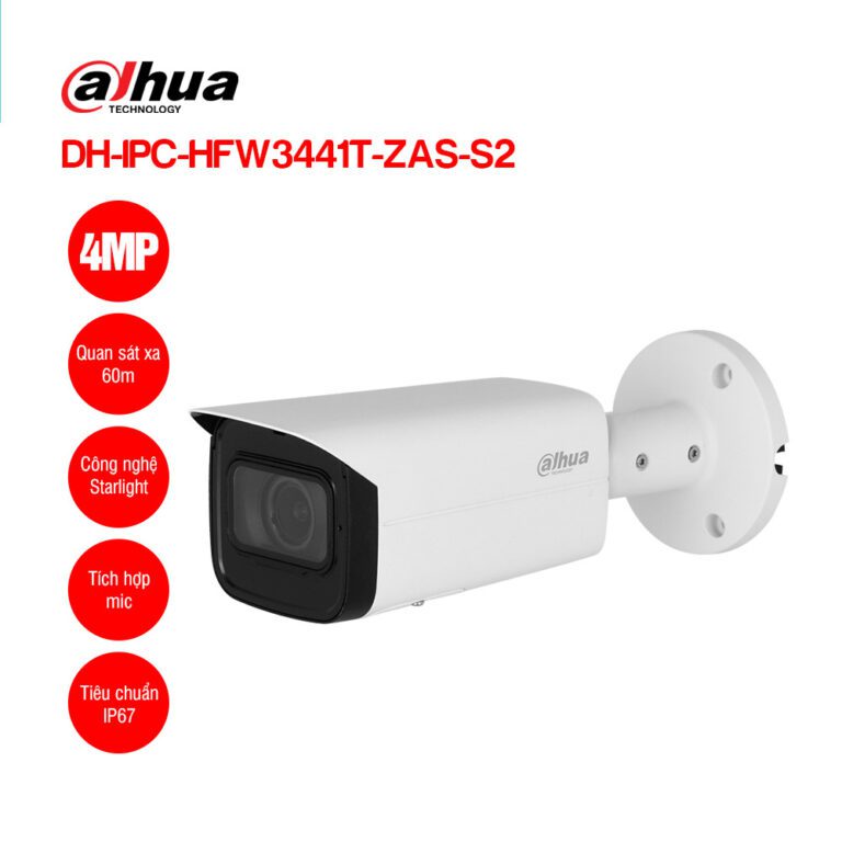 Camera IP 4MP DAHUA DH-IPC-HFW3441T-ZAS-S2