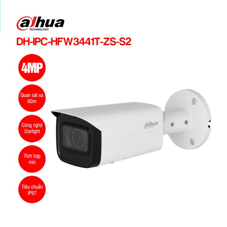 Camera IP 4MP DAHUA DH-IPC-HFW3441T-ZS-S2