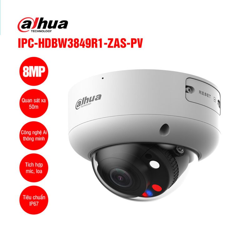 Camera IP 8MP DAHUA DH-IPC-HDBW3849R1-ZAS-PV