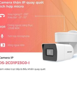 Camera IP quay quét thân trụ 2MP HIKVISION DS-2CD1P23G0-I