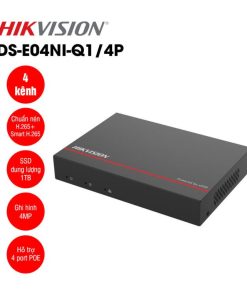 Đầu ghi IP 4 kênh tích hợp ổ cứng SSD Hikvision DS-E04NI-Q1/4P