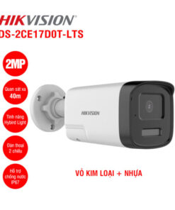 Camera HDTVI 2MP HIKVISION DS-2CE17D0T-LTS