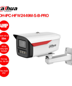 Camera IP 4MP WizColor DAHUA DH-IPC-HFW2449M-S-B-PRO
