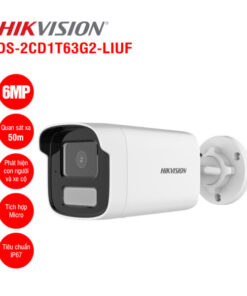 Camera IP 6MP Hikvision DS-2CD1T63G2-LIUF