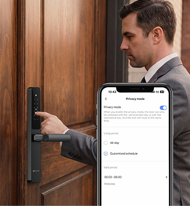 Khóa cửa vân tay thông minh EZVIZ DL05 4 Khóa cửa vân tay thông minh EZVIZ DL05 - Ảnh 4