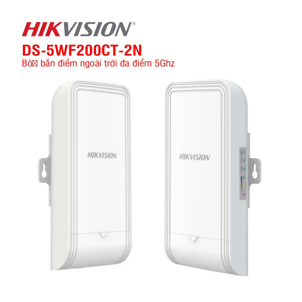 Bộ bắn điểm ngoài trời đa điểm 5Ghz HIKVISION DS-3WF02-5AC/D 1 Bộ bắn điểm ngoài trời đa điểm 5Ghz HIKVISION DS-3WF02-5AC/D