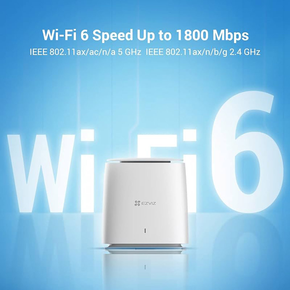Bộ phát sóng Mesh WiFi 6 1800Mps EZVIZ CS-W3R (AX1800) 4 Bộ phát sóng Mesh WiFi 6 1800Mps EZVIZ CS-W3R (AX1800) - Ảnh 4