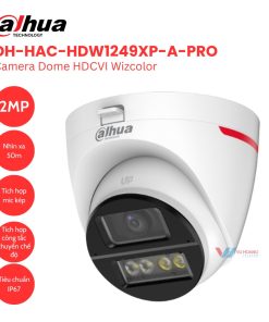 Camera Dome HDCVI Wizcolor 2MP Dahua DH-HAC-HDW1249XP-A-PRO