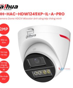 Camera Dome HDCVI Wizcolor 2MP Dahua DH-HAC-HDW1249XP-IL-A-PRO