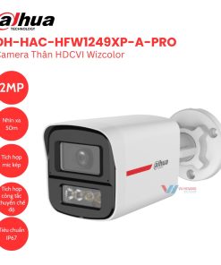 Camera Thân HDCVI Wizcolor 2MP Dahua DH-HAC-HFW1249XP-A-PRO