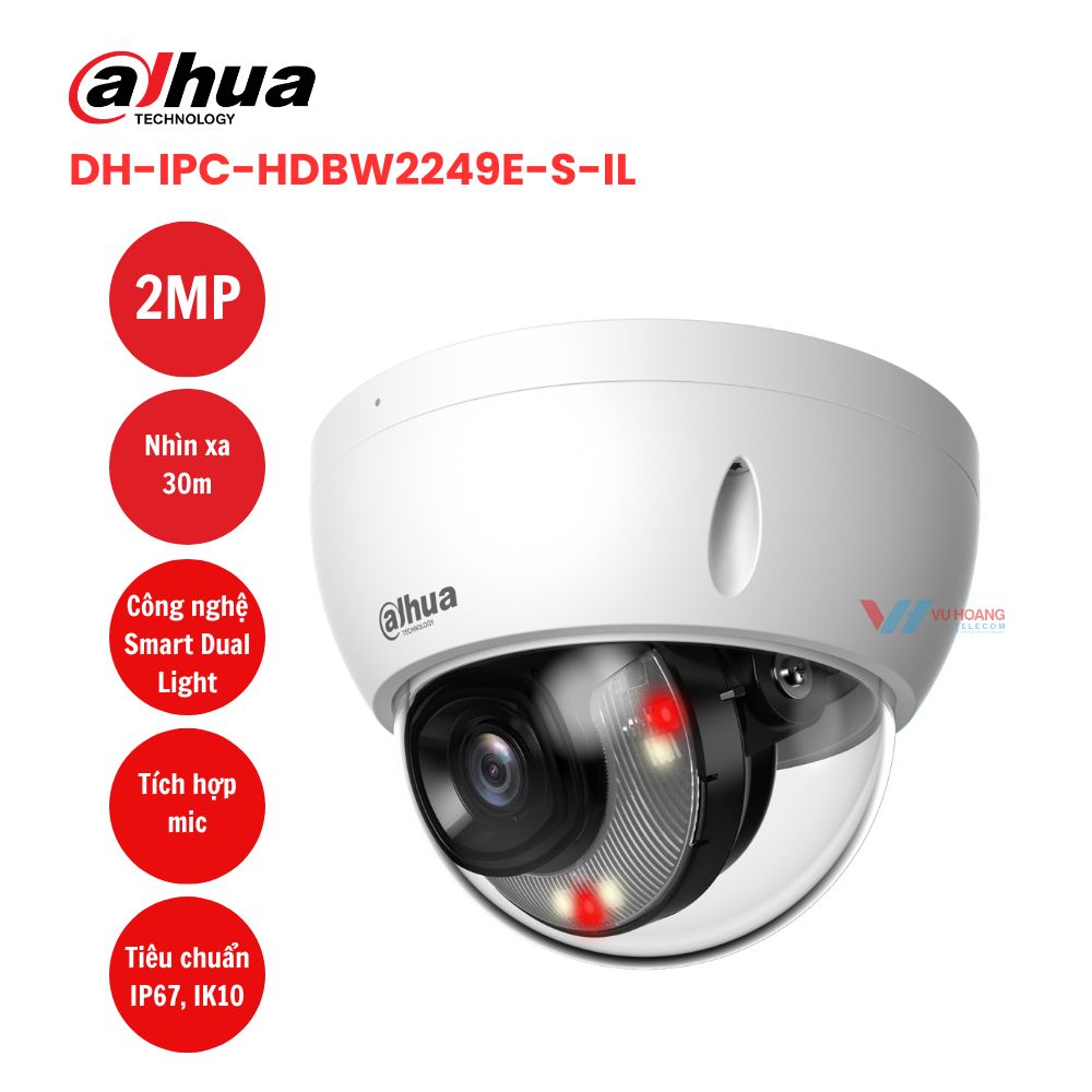 Camera IP 2MP DAHUA DH-IPC-HDBW2249E-S-IL 1 Camera IP 2MP DAHUA DH-IPC-HDBW2249E-S-IL