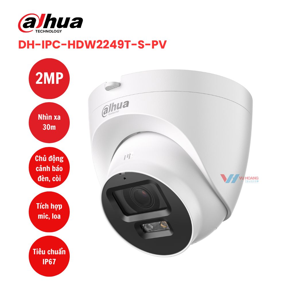 Camera IP 2MP DAHUA DH-IPC-HDW2249T-S-PV 1 Camera IP 2MP DAHUA DH-IPC-HDW2249T-S-PV