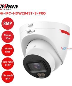 Camera IP 8MP WizColor DAHUA DH-IPC-HDW2849T-S-PRO (Có mic)