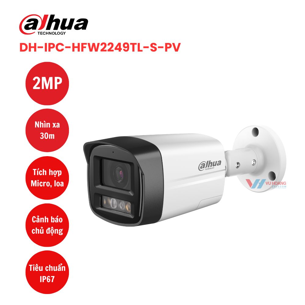 Camera IP 2MP DAHUA DH-IPC-HFW2249TL-S-PV 1 Camera IP 2MP DAHUA DH-IPC-HFW2249TL-S-PV