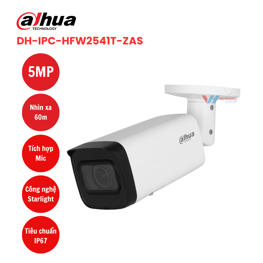 Camera IP 5MP DAHUA DH-IPC-HFW2541T-ZAS 1 Camera IP 5MP DAHUA DH-IPC-HFW2541T-ZAS