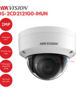 Camera IP Dome 2MP Hikvision DS-2CD2121G0-IHUN