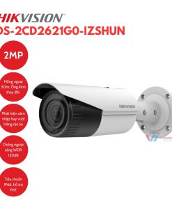 Camera IP 2MP thân trụ HIKVISION DS-2CD2621G0-IZSHUN