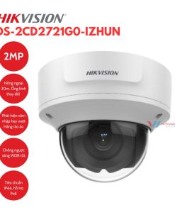 Camera IP Dome 2MP Hikvision DS-2CD2721G0-IZHUN