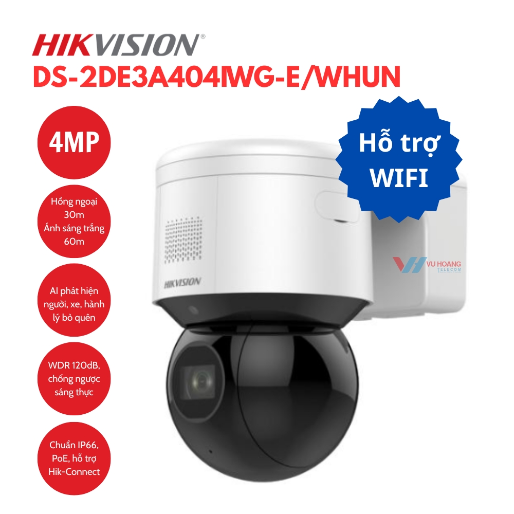 Camera IP Speed dome 4MP Hikvision DS-2DE3A404IWG-E/WHUN 1 Camera IP Speed dome 4MP Hikvision DS-2DE3A404IWG-E/WHUN
