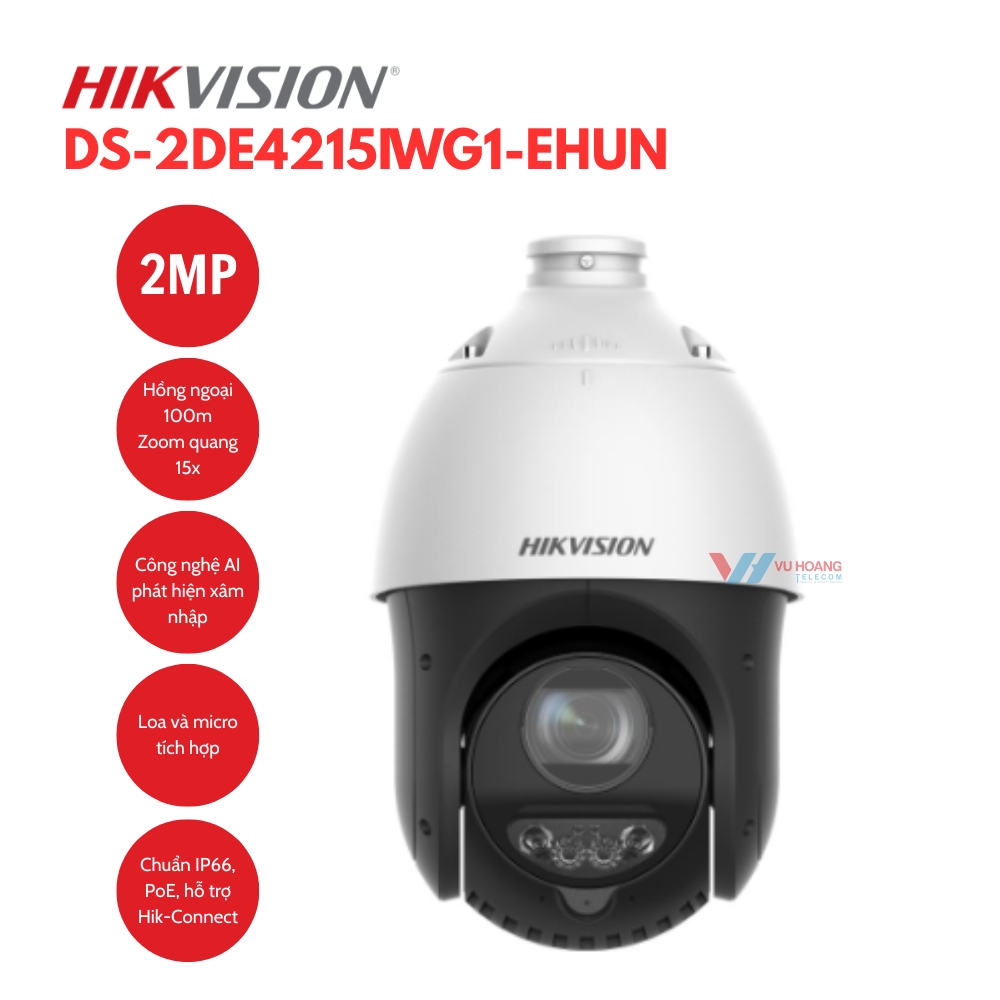 Camera IP Speed Dome 2MP Hikvision DS-2DE4215IWG1-EHUN 1 Camera IP Speed Dome 2MP Hikvision DS-2DE4215IWG1-EHUN