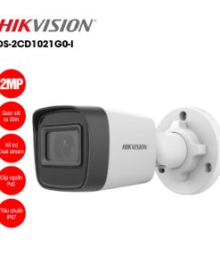 Camera IP 2MP thân trụ HIKVISION DS-2CD1021G0-I