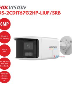 Camera IP 6MP thân trụ HIKVISION DS-2CD1T67G2HP-LIUF/SRB