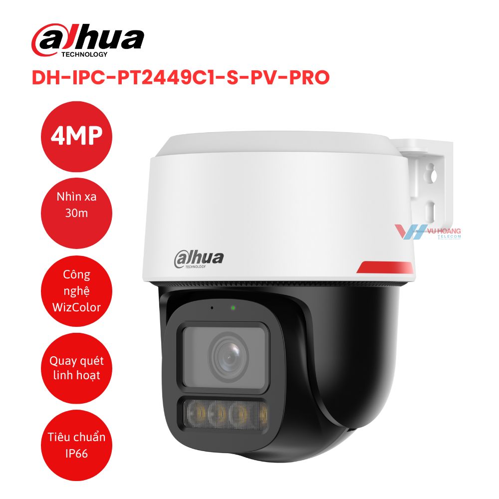 Camera IP PT 4MP DAHUA DH-IPC-PT2449C1-S-PV-PRO 1 Camera IP PT 4MP DAHUA DH-IPC-PT2449C1-S-PV-PRO