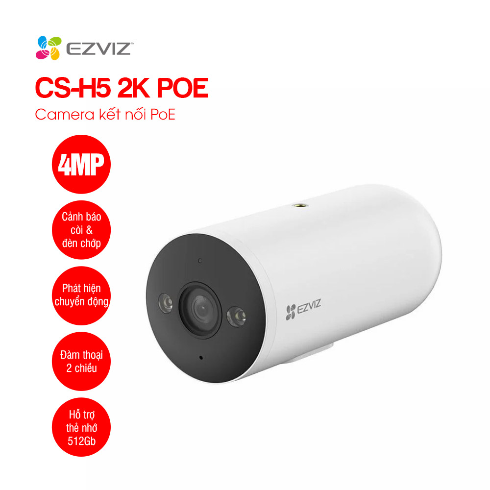 Camera ngoài trời EZVIZ H5 (2K, POE, 4mm) 1 Camera ngoài trời EZVIZ H5 (2K, POE, 4mm)