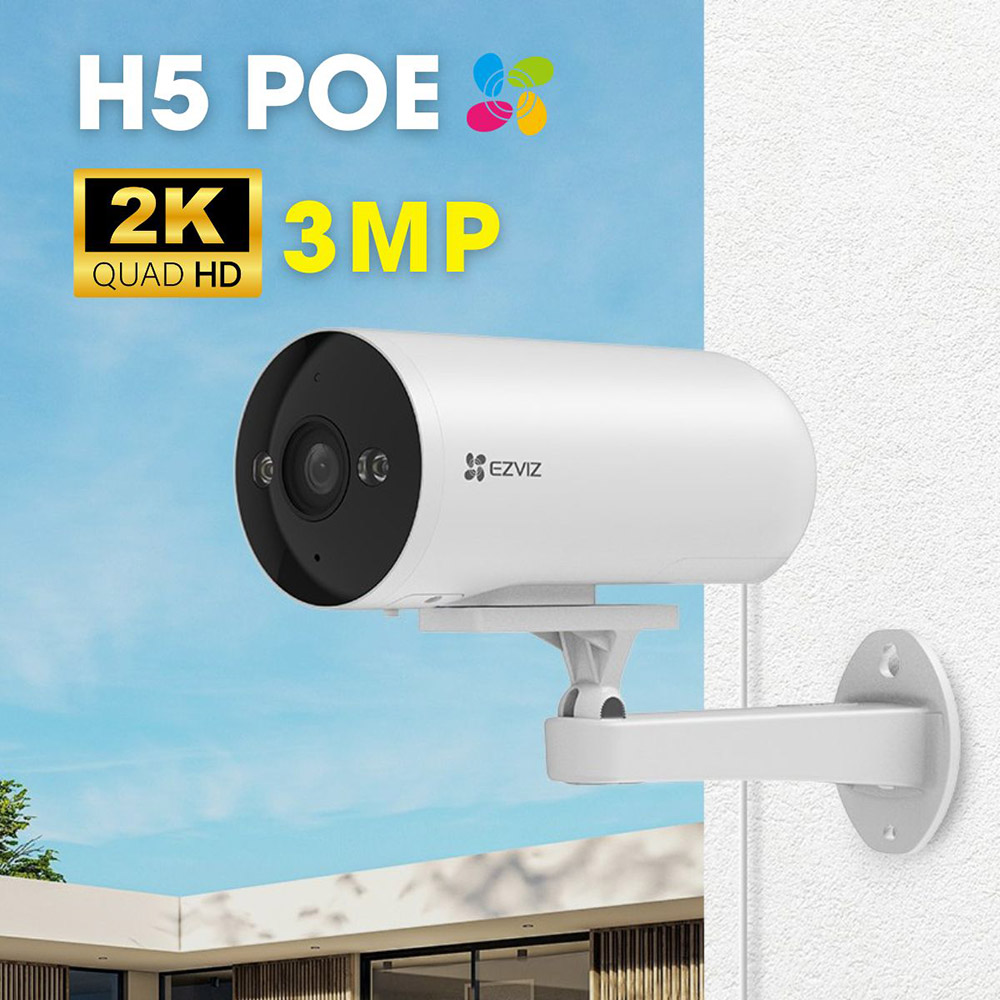 Camera ngoài trời EZVIZ H5 (2K, POE, 4mm) 2 Camera ngoài trời EZVIZ H5 (2K, POE, 4mm) - Ảnh 2