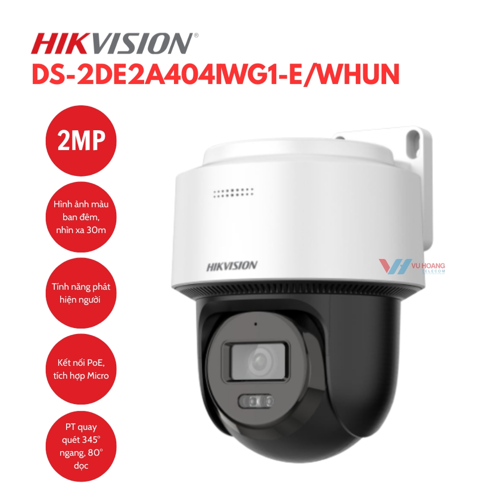Camera IP Mini PT Smart Hybird Light 2MP Hikvision DS-2DE2C200MWG-EHUN 1 Camera IP Mini PT Smart Hybird Light 2MP Hikvision DS-2DE2C200MWG-EHUN