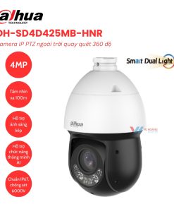 Camera IP PTZ 4MP ngoài trời quay quét DAHUA DH-SD4D425MB-HNR