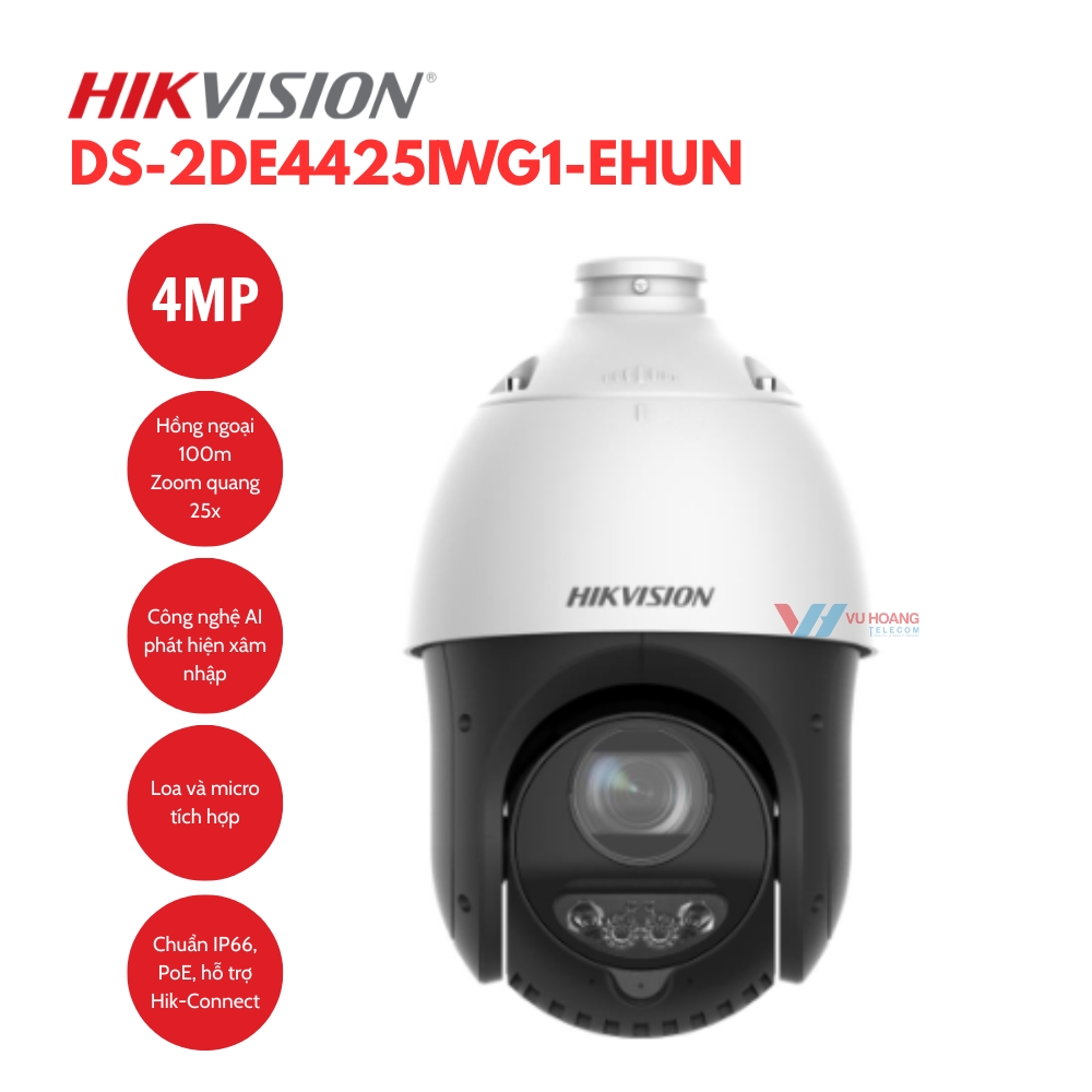 Camera IP Speed Dome 4MP Hikvision DS-2DE4425IWG1-EHUN 1 Camera IP Speed Dome 4MP Hikvision DS-2DE4425IWG1-EHUN