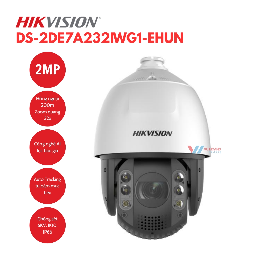 Camera IP Speed Dome 2MP Hikvision DS-2DE7A232IWG1-EHUN 1 Camera IP Speed Dome 2MP Hikvision DS-2DE7A232IWG1-EHUN